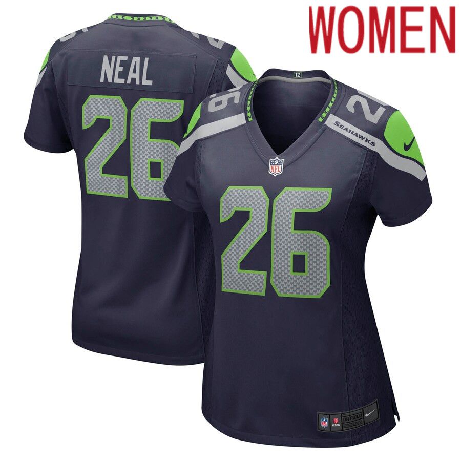 Women Seattle Seahawks #26 Ryan Neal Nike College Navy Player Game NFL Jersey->women nfl jersey->Women Jersey